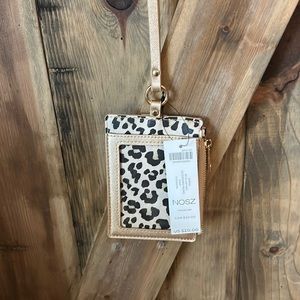 Chicos Gold and Leopard Lanyard